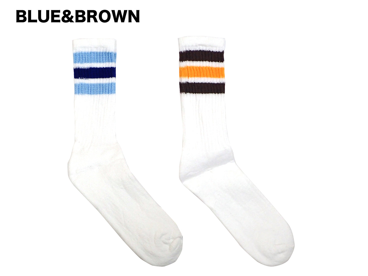 【RAILROAD SOCK】AMERICANA STRIPED CREW SOCKS