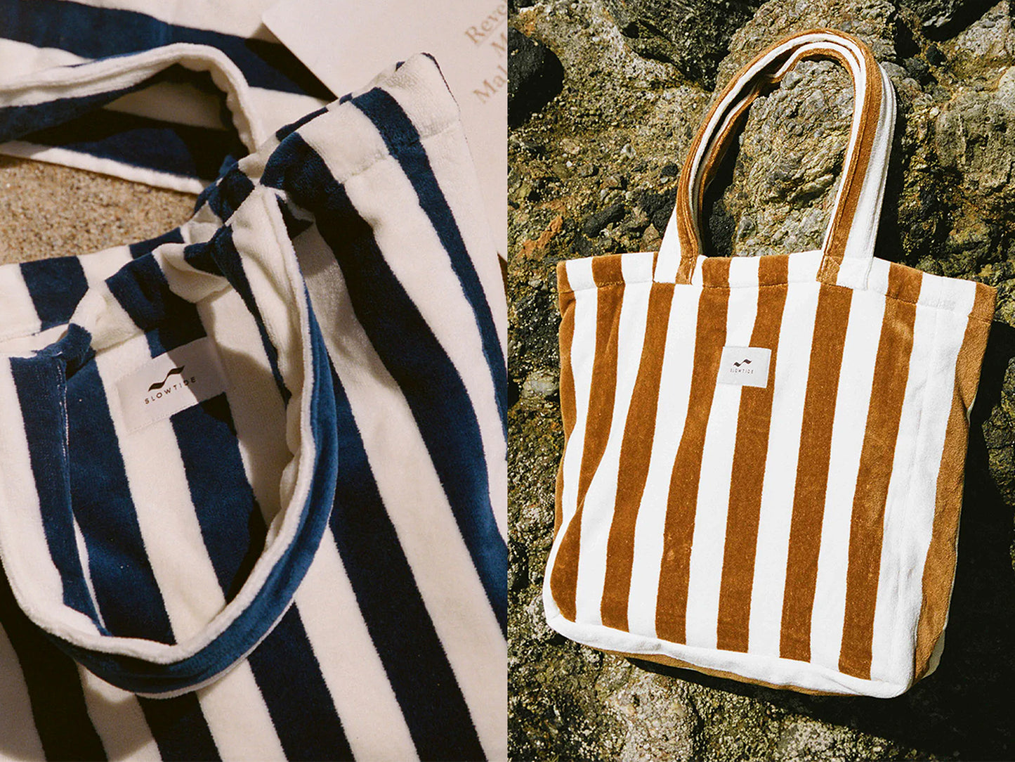 【SLOW TIDE】CABANA TERRY TOTE