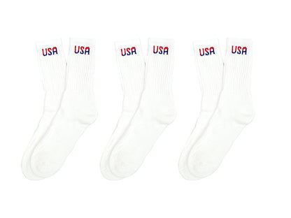 【AWS】3P DURABLE&COMFORTABLE CREW SOCKS