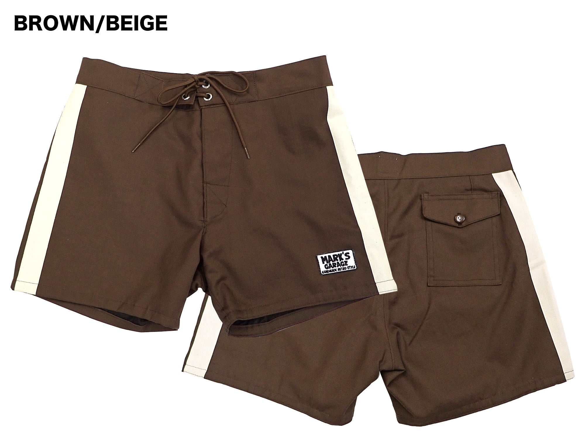MARK'S GARAGE×HOLYSMOKE SURF TRUNKS / SIDE TWO LINES – ホーリー