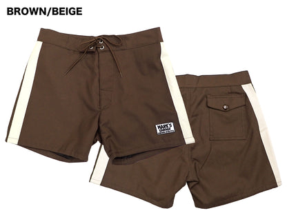 MARK'S GARAGE×HOLYSMOKE SURF TRUNKS / SIDE TWO LINES
