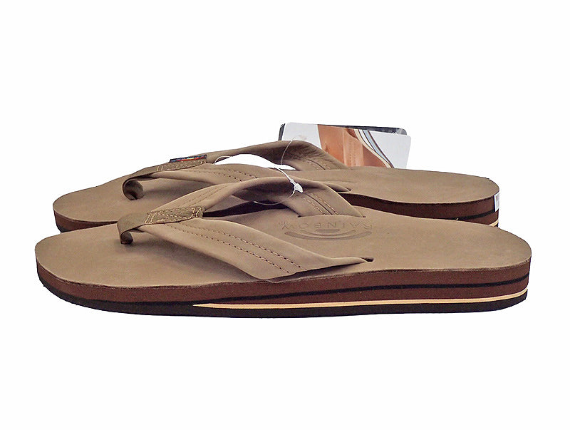 Rainbow Sandals Double Layer"Dark Brown"