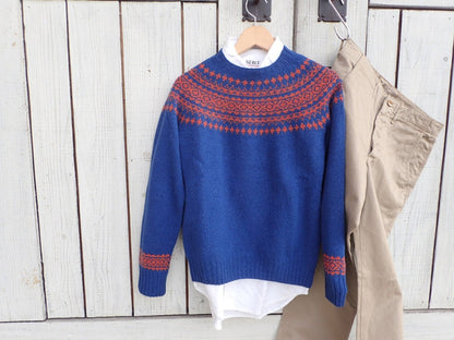 【Harley of Scotland】Crew Neck Sweater/SPICE