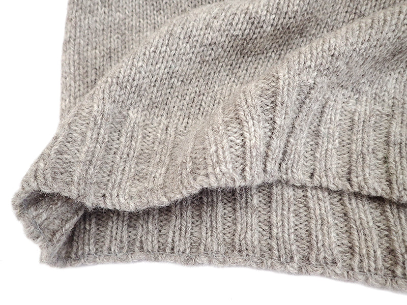 【Harley of Scotland】CHUNKY CREW FAIRISLE YOKE SWEATER