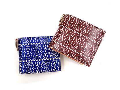 【GO WEST】SHORT WALLET (二つ折)/PAISLEY PRINT LEATHER