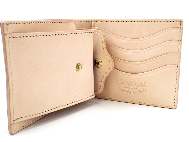 【GO WEST】SHORT WALLET (二つ折)/PAISLEY PRINT LEATHER