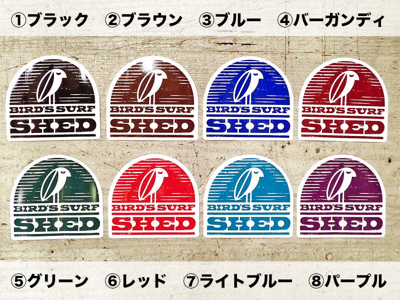 BIRD'S SURF SHED STICKER