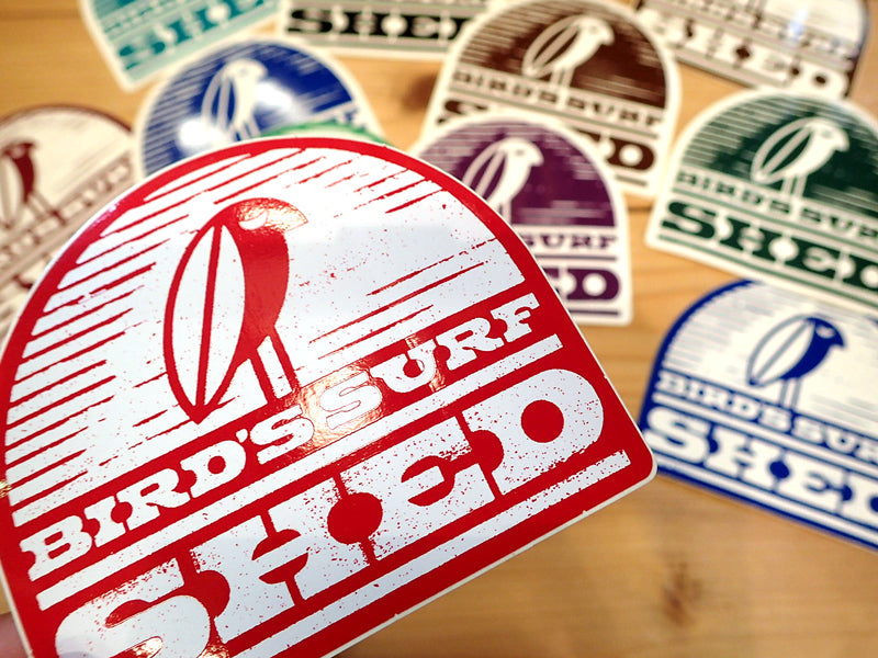 BIRD'S SURF SHED STICKER