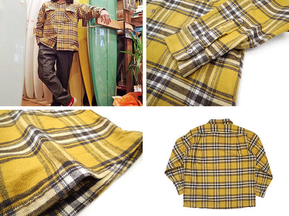 【GO WEST】FLEECE LINED HEAVY TWILL CHECK