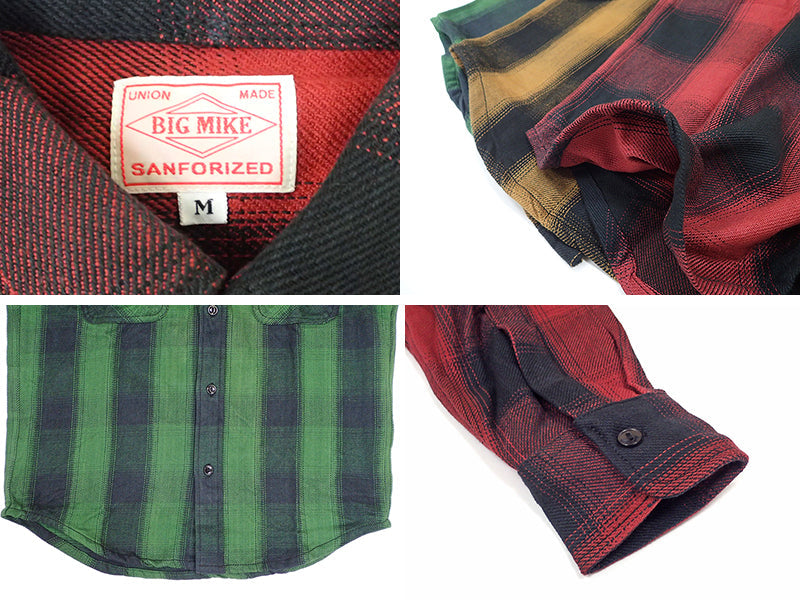 【BIG MIKE】HEAVY FLANNEL SHIRTS