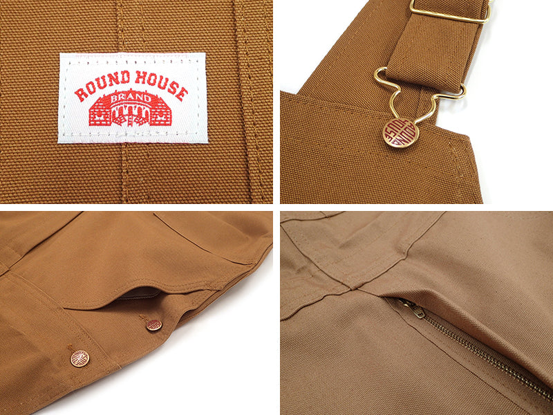 【ROUND HOUSE】HEAVY DUTY DUCK BIB OVERALL