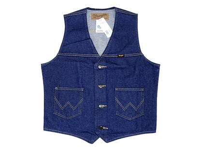 【WRANGLER】UNLINED DENIM VEST IN PREWASHE