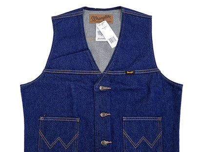 【WRANGLER】UNLINED DENIM VEST IN PREWASHE