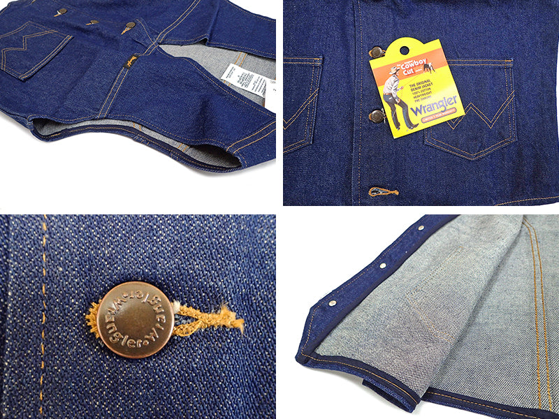 【WRANGLER】UNLINED DENIM VEST IN PREWASHE