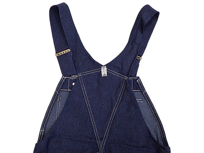 【KEY】BIB OVERALL  HI BACK ZIP FLY(DENIM)