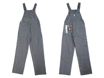 【KEY】BIB OVERALL  HI BACK ZIP FLY(HICKORY)