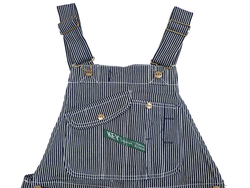 【KEY】BIB OVERALL  HI BACK ZIP FLY(HICKORY)