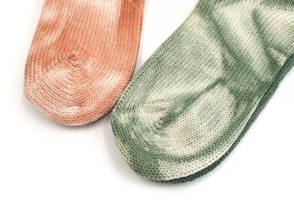 [GOHEMP]UNEVEN DYE CREW SOCKS 