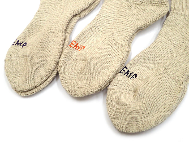 【GOHEMP】RANDOM LINE CREW SOCKS