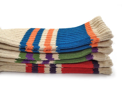 【GOHEMP】RANDOM LINE CREW SOCKS