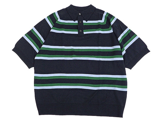 【TOWN CRAFT】SURF BORDER POLO SWEATER