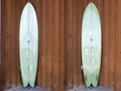 Fish Simmons 7'8" with Geppy Fins