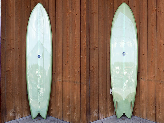 Fish Simmons 7'8" with Geppy Fins