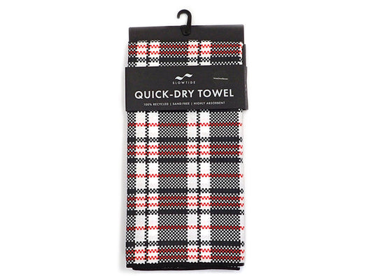 【SLOW TIDE】PLAID QUICK DRY TOWEL