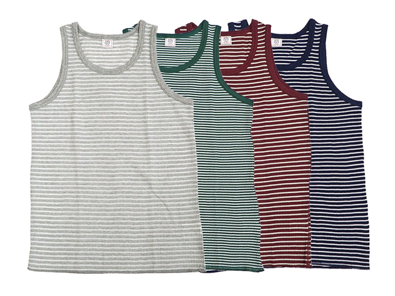 【JE MORGAN】WAFFLE BORDER TANKTOP