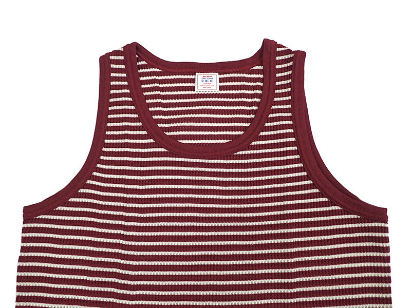 【JE MORGAN】WAFFLE BORDER TANKTOP