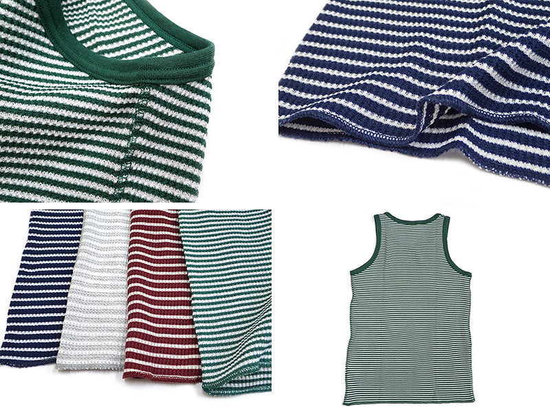 【JE MORGAN】WAFFLE BORDER TANKTOP