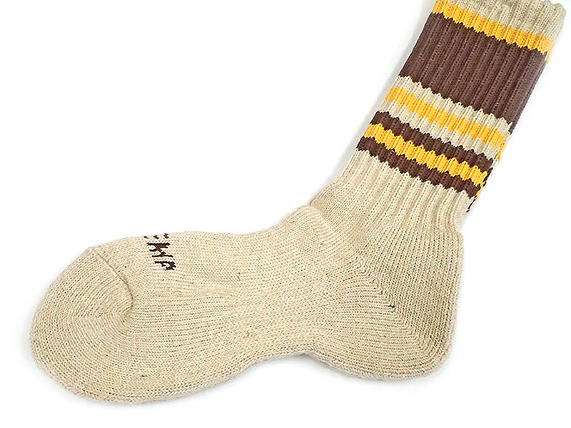 【GOHEMP】RANDOM LINE PILE CREW SOCKS