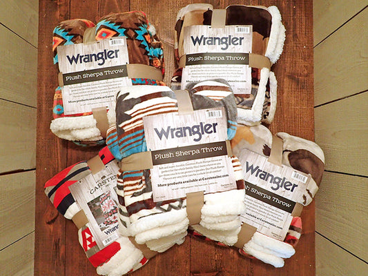 【WRANGLER】SHERPA FLEECE THROW BLANKET