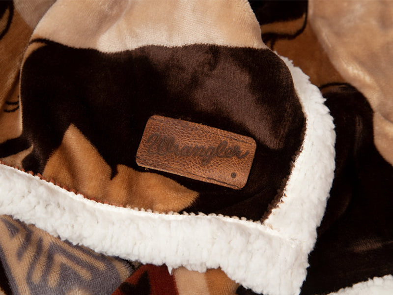 【WRANGLER】SHERPA FLEECE THROW BLANKET