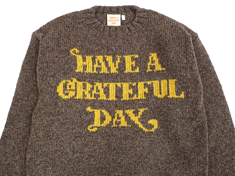 【HAVE A GRATEFUL DAY】WOOL KNIT CREW