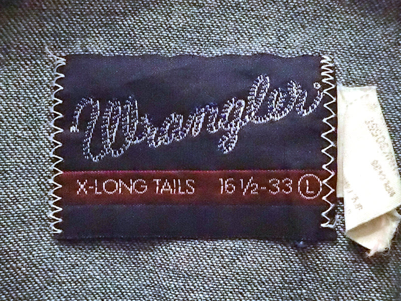 『WRANGLER』ウエスタンデニムシャツ