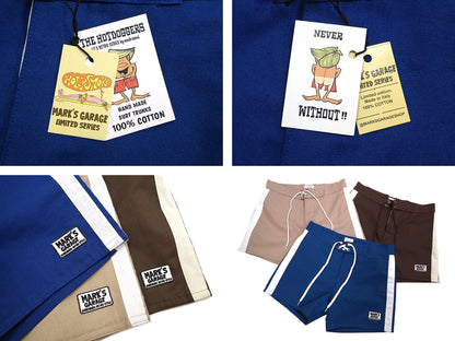 MARK'S GARAGE×HOLYSMOKE SURF TRUNKS / SIDE TWO LINES