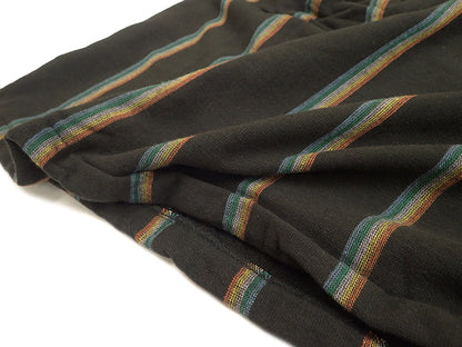 【SLOW TIDE】BAJA STRIPE PONCHO BLACK