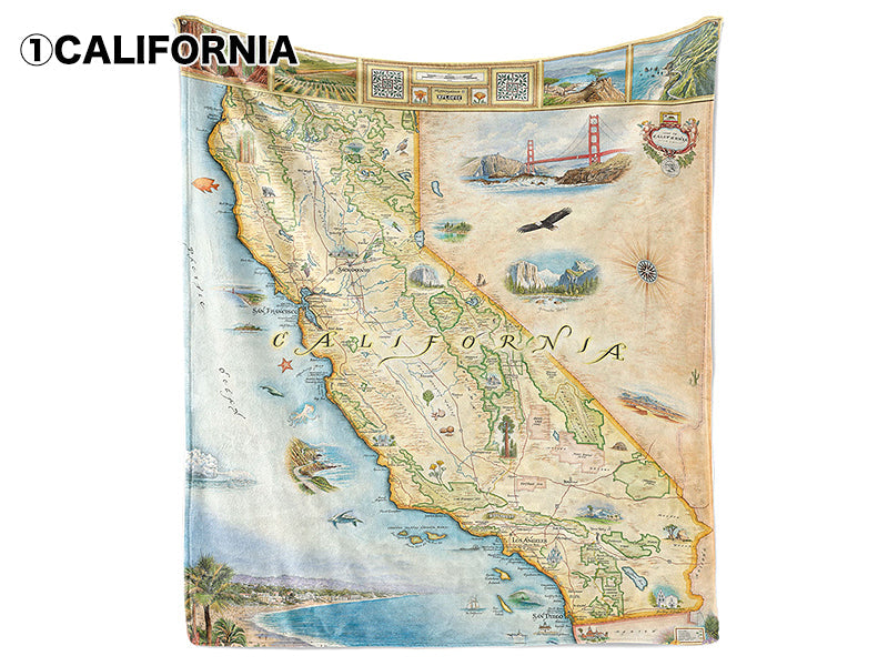 【XPLorer MAPS】FLEECE BLANKET