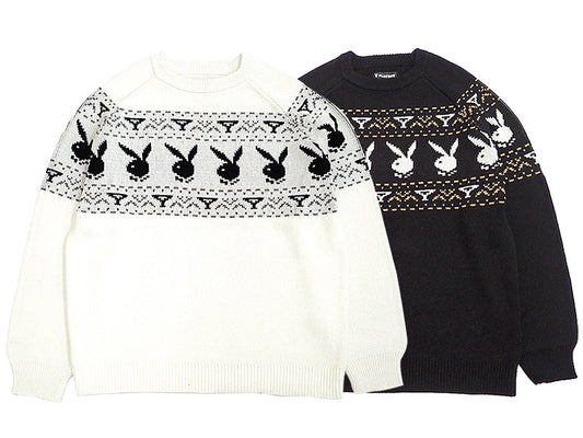 【PLAYBOY】80S RABBIT CREW SWEATER