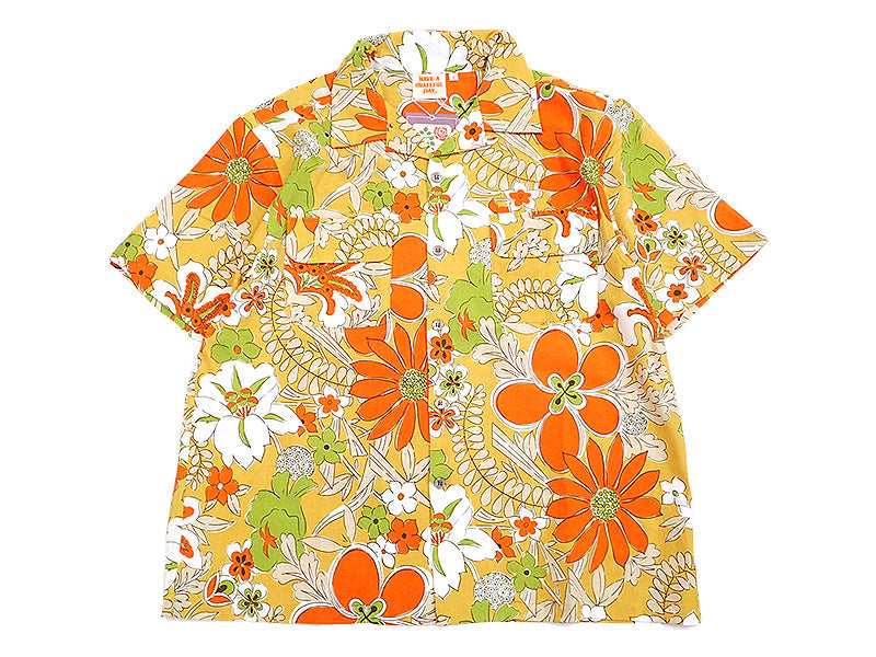 【HAVE A GRATEFUL DAY】OPEN COLLAR S/S SHIRT