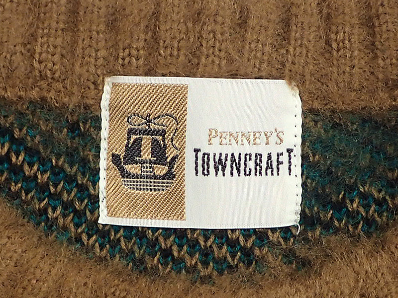 【TOWN CRAFT】SHAGGY VINTAGE PATTERN CREW