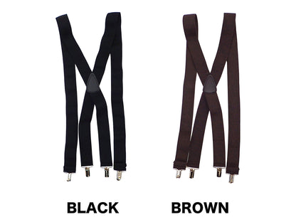 【SUSPENDER FACTORY】1.5INCH WIDE CLIP SUSPENDERS