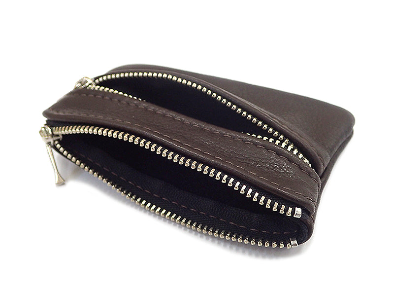 【Moonshine Leather】DOUBLE ZIPPERED POUCH