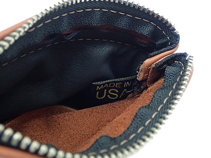 【Moonshine Leather】DOUBLE ZIPPERED POUCH