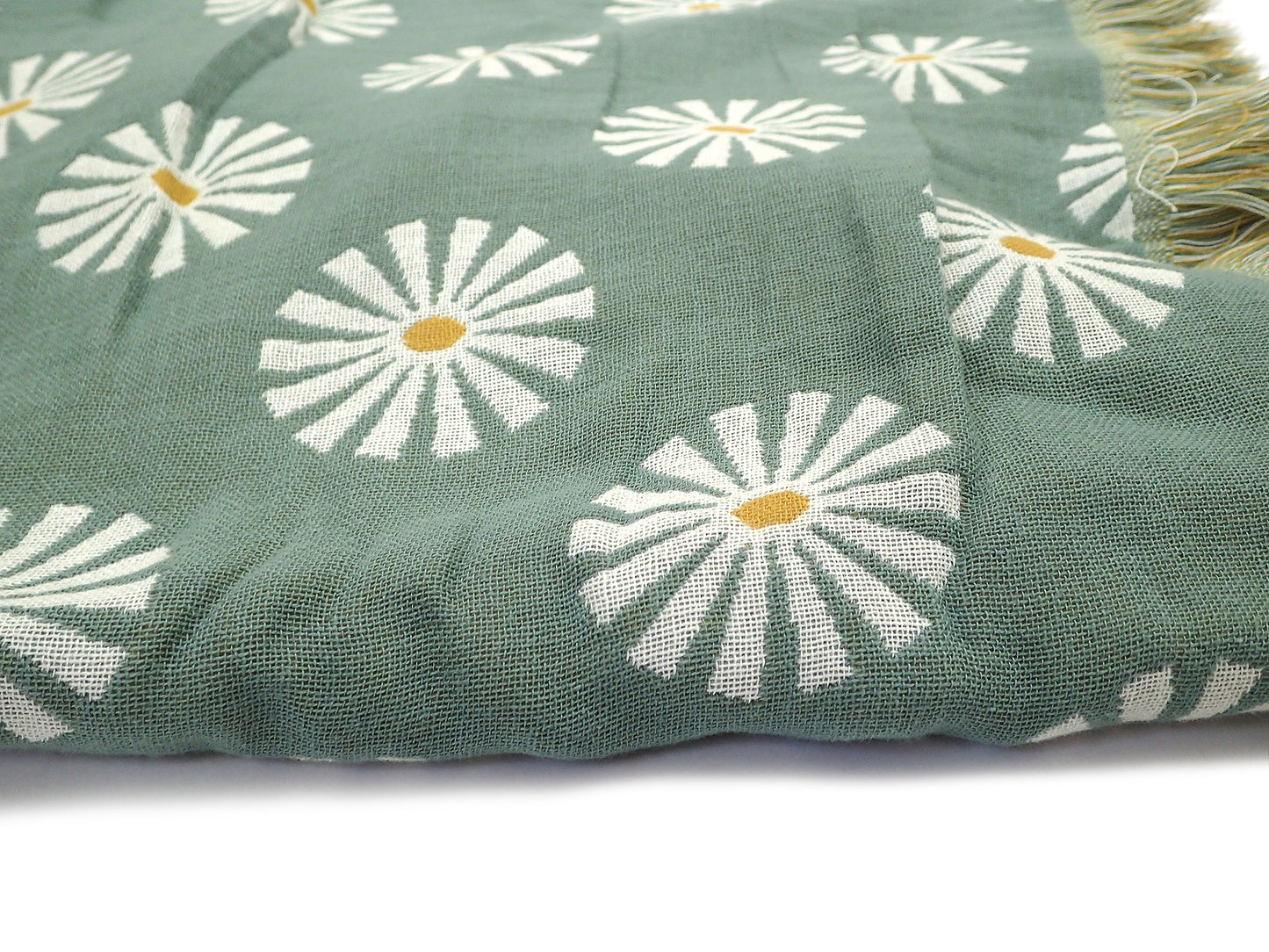 【SLOW TIDE】SUN DAZED DRIFTWEAVE BLANKET GREEN
