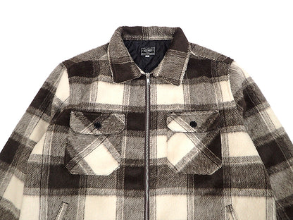 【BIG MIKE】起毛チェック裏キルティングジャケット