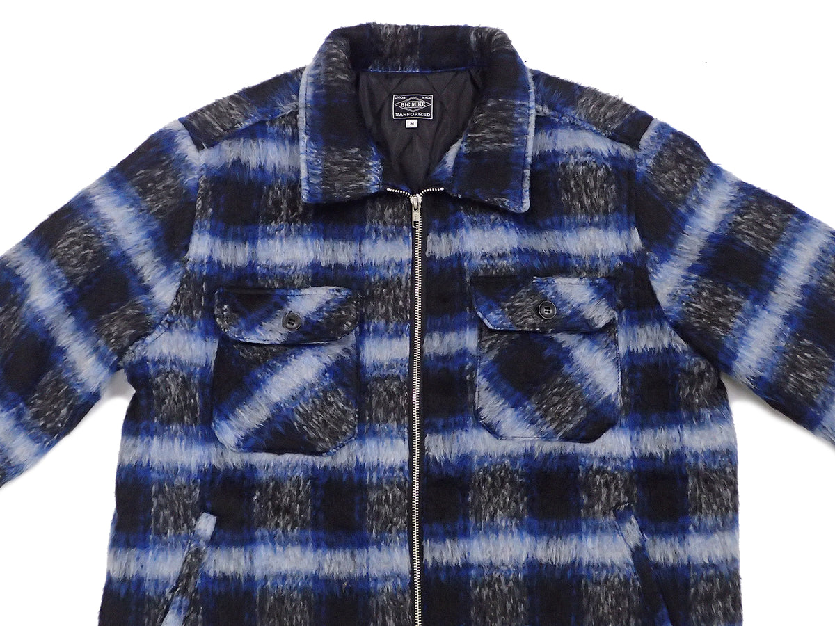 【BIG MIKE】BRUSHED CHECK QUILTED JACKET