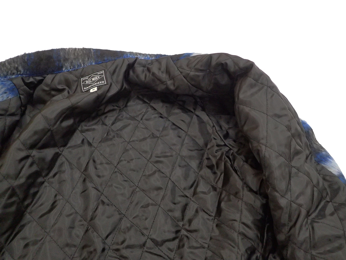 【BIG MIKE】BRUSHED CHECK QUILTED JACKET