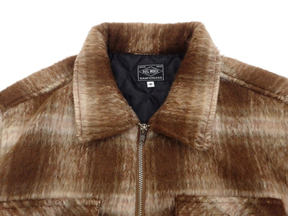 【BIG MIKE】BRUSHED CHECK QUILTED JACKET